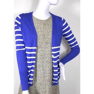 Willi Smith striped cardigan sweater size small